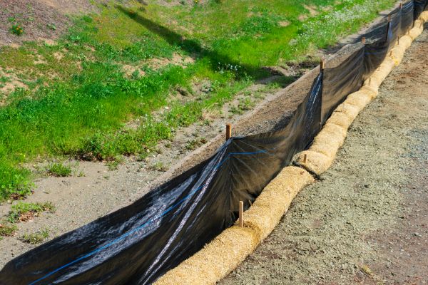 Straw Wattle Installation in Brighton